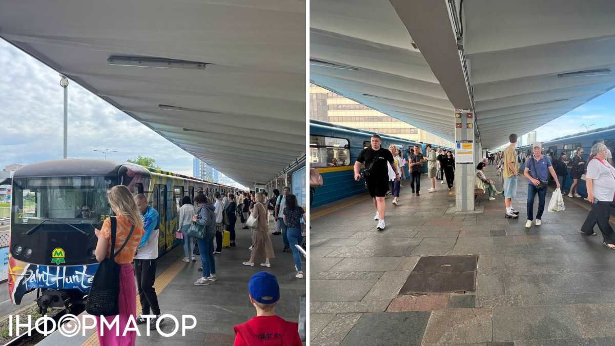 На зазвичай завантаженій ст.м. "Лівобережна" зранку було досить вільно