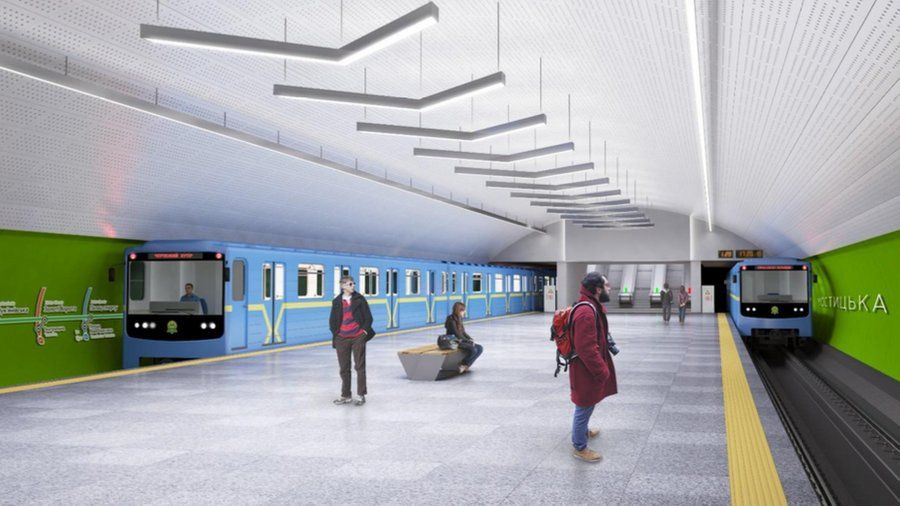 Макет станції київського метрополітену "Мостицька". Фото: КП "Київський метрополітен" для Суспільного