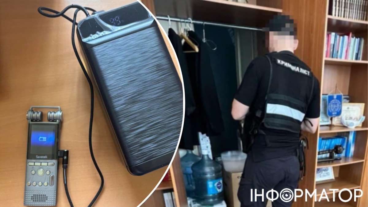 Такий пристрій кандидат Олексій Жученко, нібито, знайшов у себе в кабінеті. Фото: Facebook Oleksii Zhuchenko