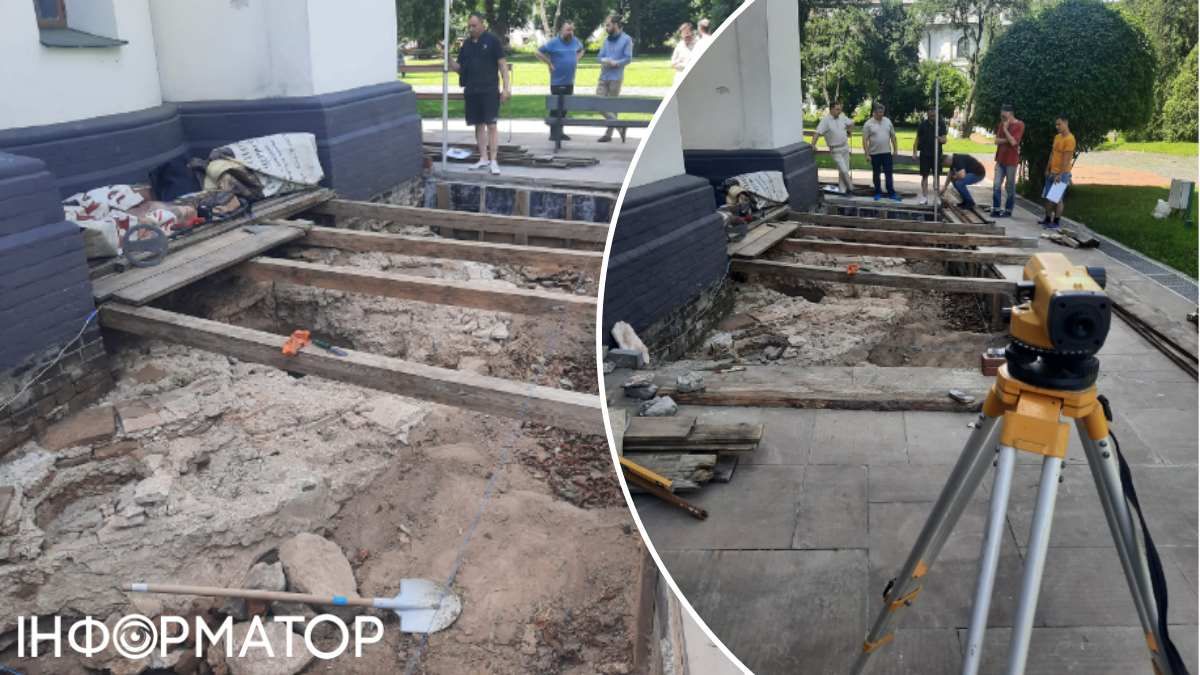 Сама апсида є досить невеликою - вона відстає від будівлі приблизно на 2,5-3 метри та має квадратне заглиблення у центрі