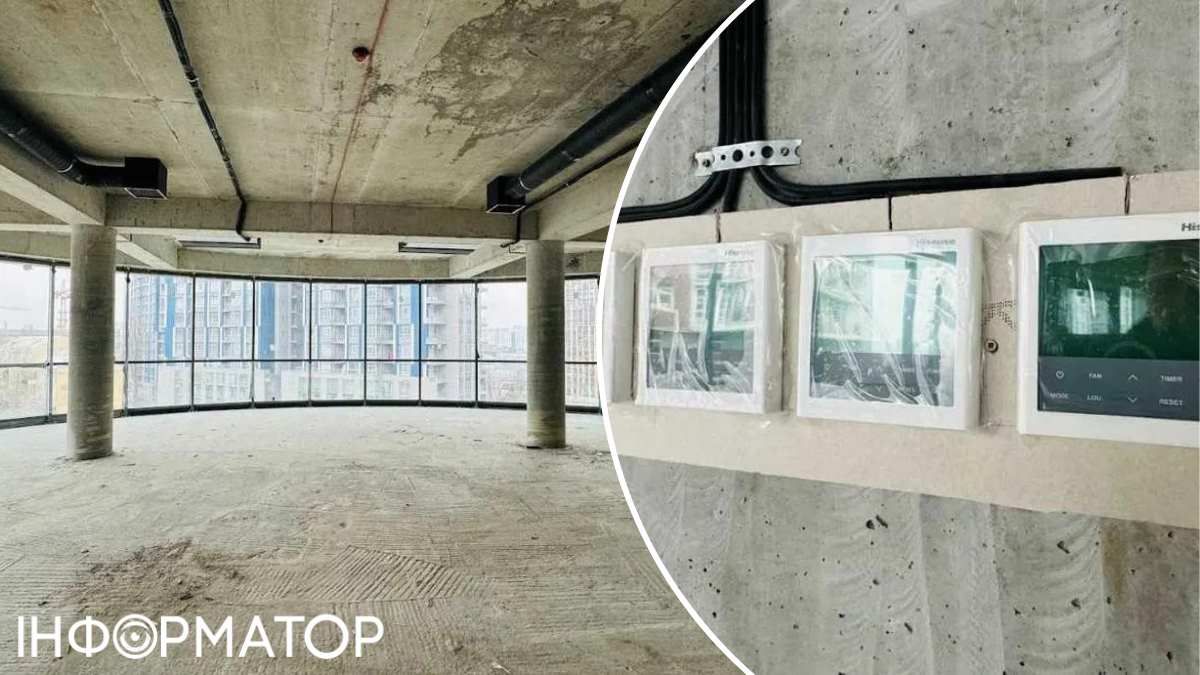 Внутри здания уже установлено климатическое оборудование Внутри здания уже установлено климатическое оборудование