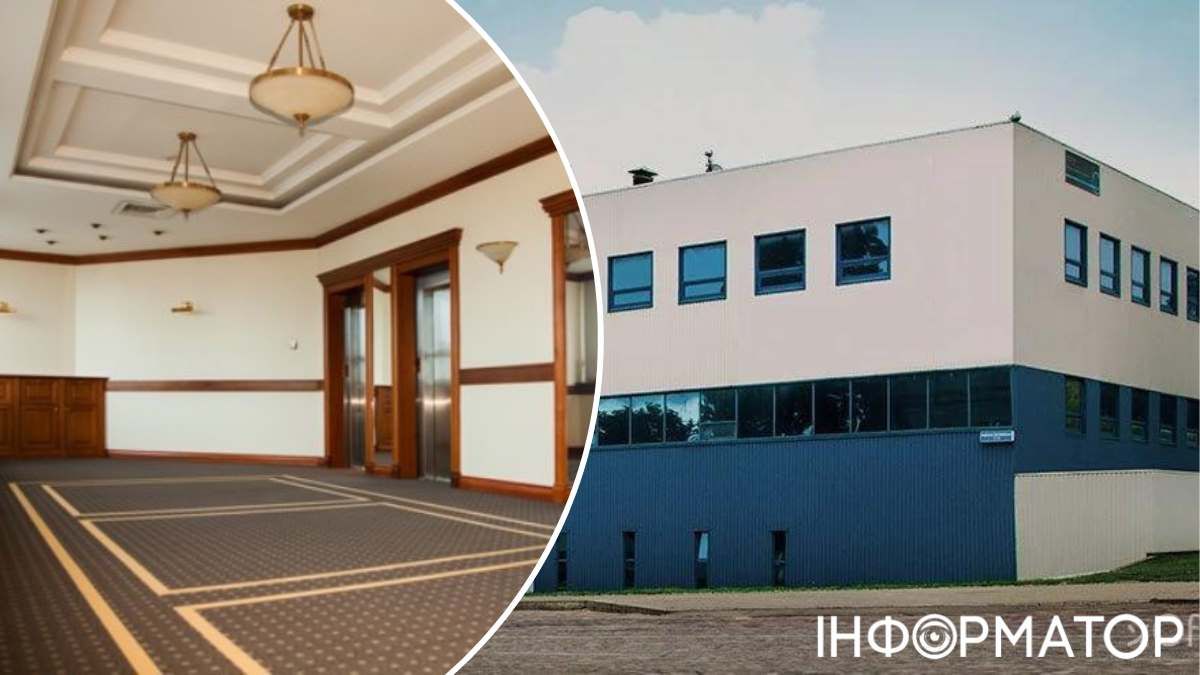 Длинное здание достаточно просторное внутри