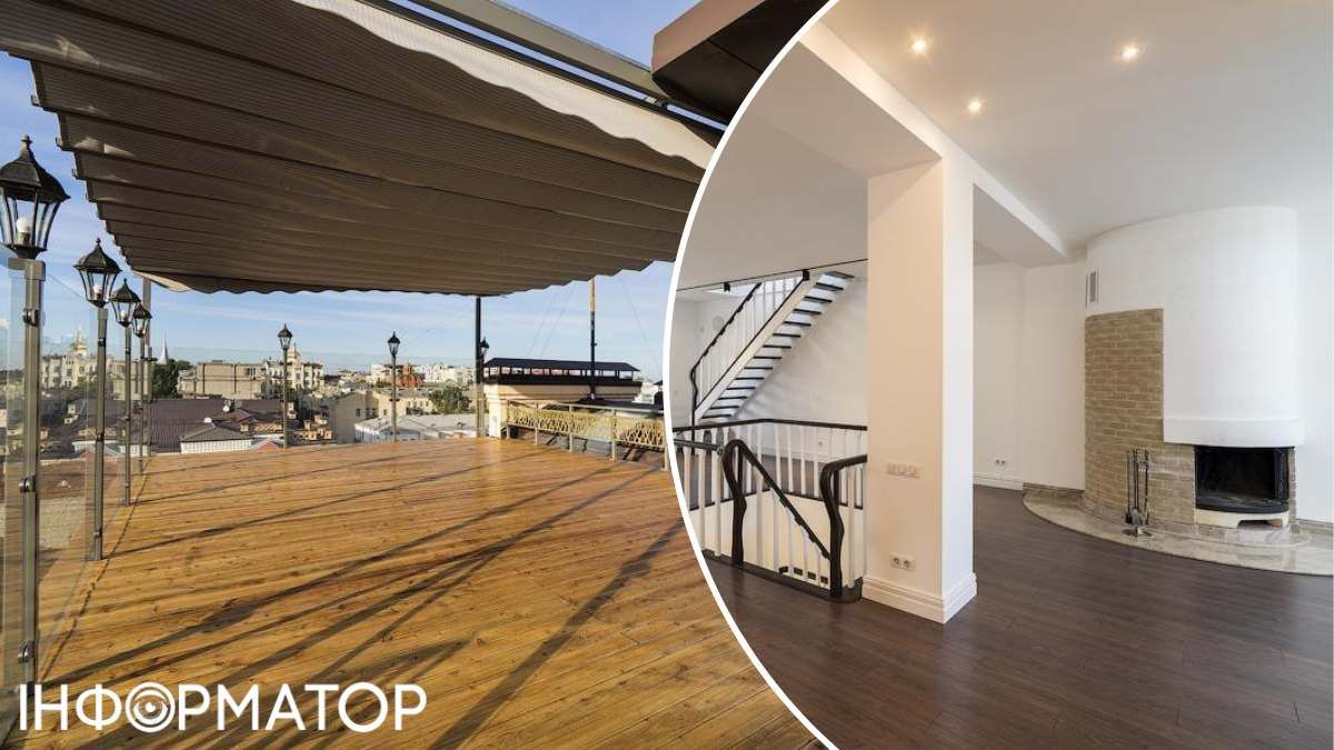 З цікавих "бонусів" - велика терраса ("атмосферна", кажуть ріелтори) та працюючий камін