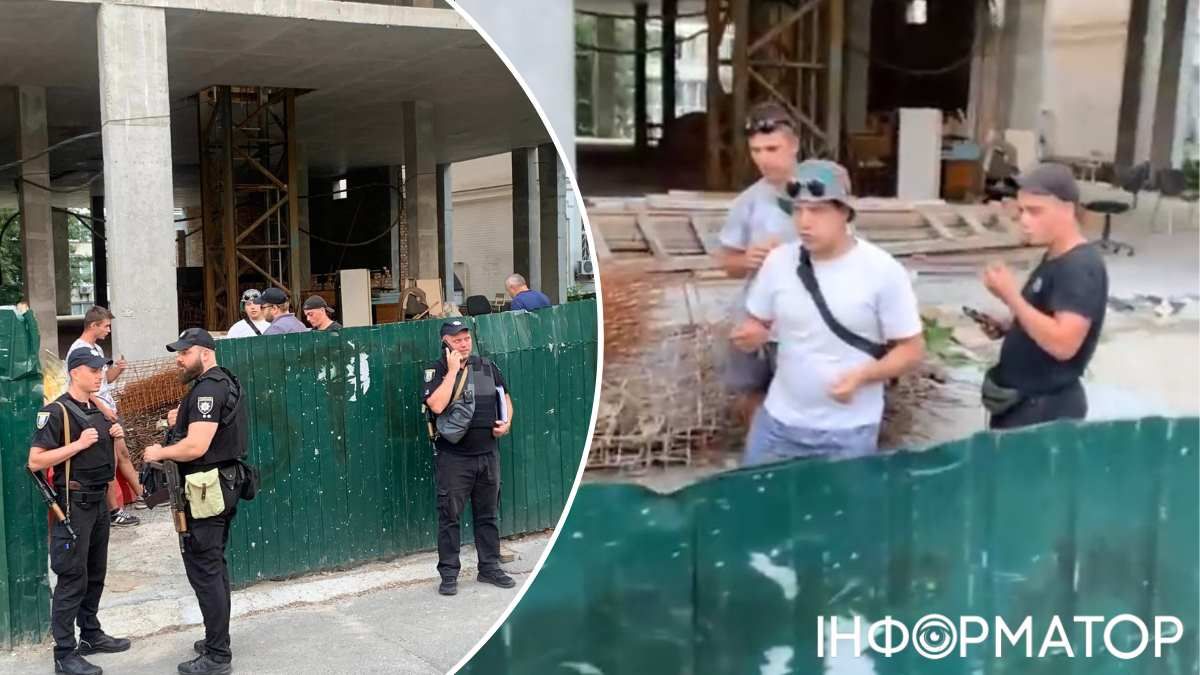 Поліцейським довелося "виуджувати" молодиків міцної статури з-за будпарканчику поряд Поліцейським довелося "виуджувати" молодиків міцної статури з-за будпарканчику поряд