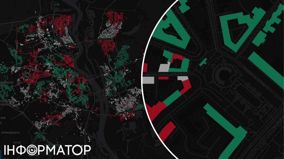 Карта обесточиваний электроэнергия Киев