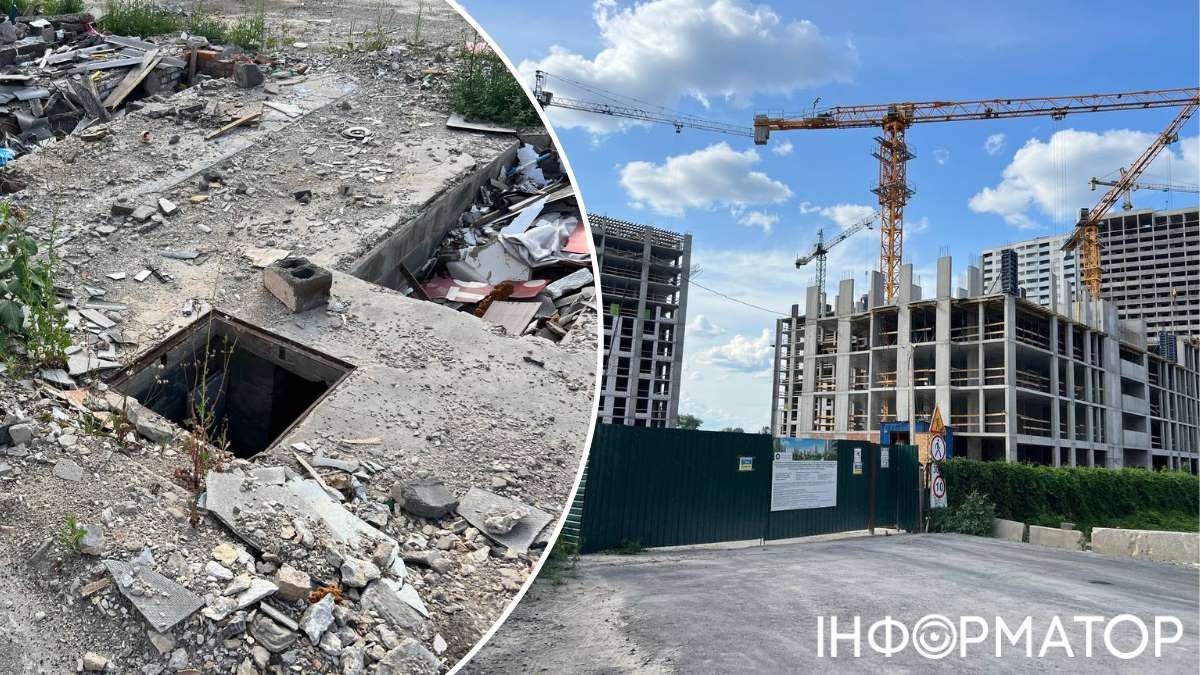 А просто поряд з будівництвом можна знайти подібні "сюрпризи" обабіч тротуару - тож ввечері краще тут не ходити