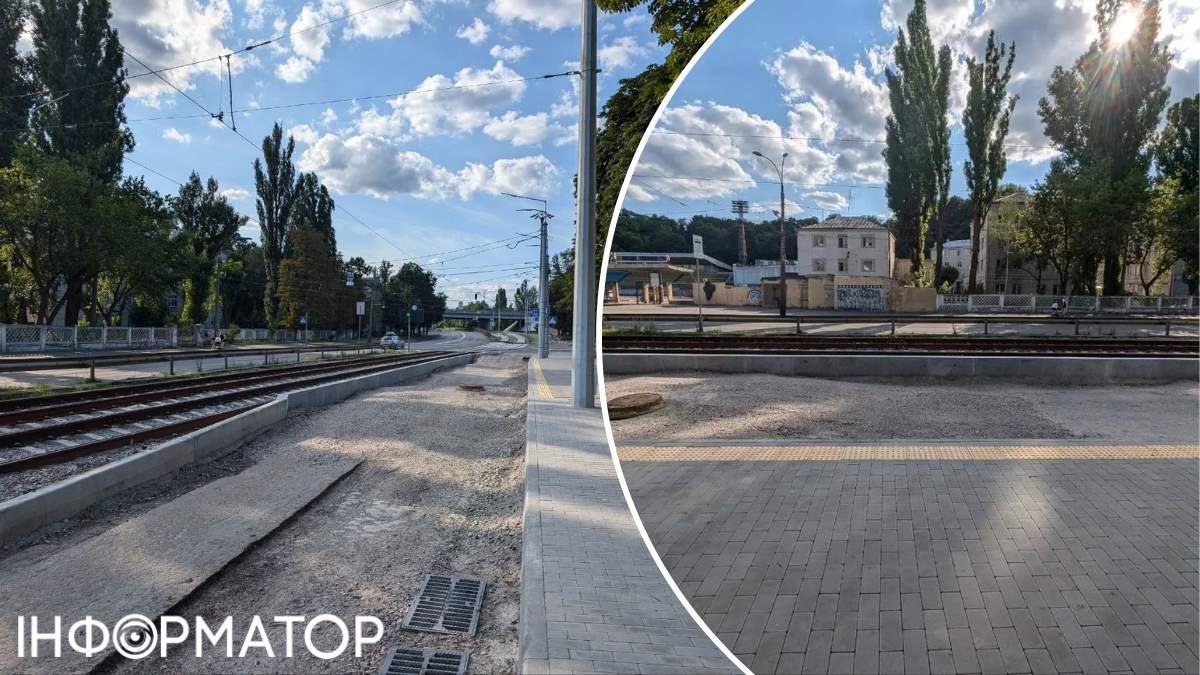 Другу "віденську" платформу монтують просто навпроти стадіона "Спартак" на Кирилівській. Фото KyivSanya 