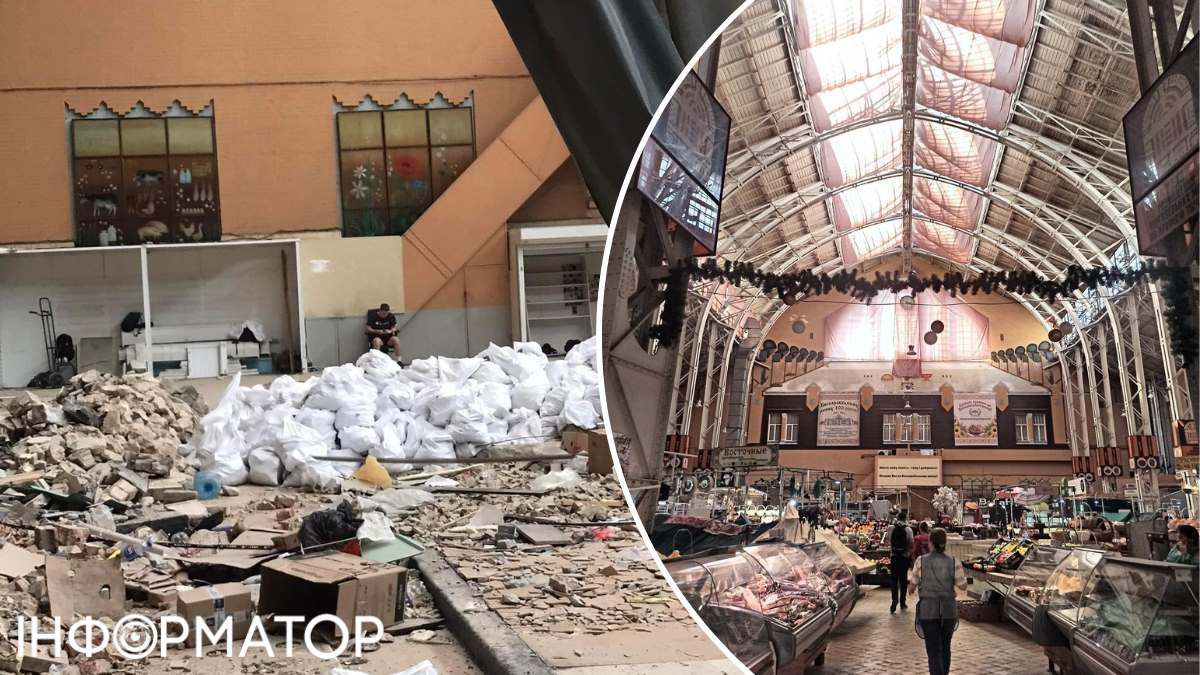 Окна, простирающиеся вдоль потолка, затянуты строительной защитной тканью. Фото: Facebook Дмитрия Перова