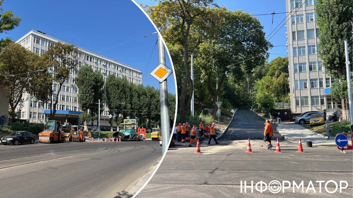 Робітники забрали асфальтом навіть Смородинівський узвіз, що носить ім'я визначного топоніму Києва, річки Смородинівки