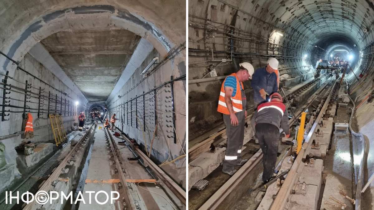 В тунелі, що проклали на місці аварійної ділянки, вже завершують монтажні роботи. Фото: Facebook Павла Авдокушина В тунелі, що проклали на місці аварійної ділянки, вже завершують монтажні роботи. Фото: Facebook Павла Авдокушина