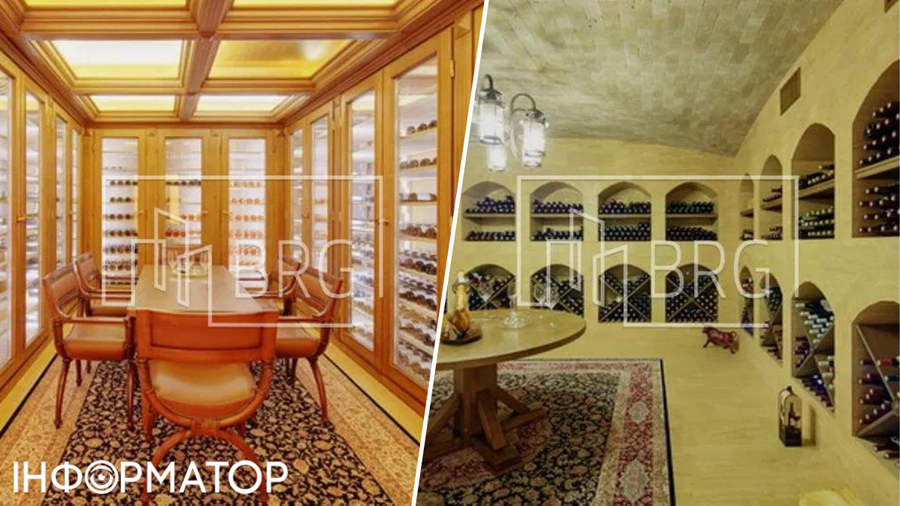 Окремі винотеки є для червоного та білого вина Винотека на два підвали, шубосховище та чемоданаріум: у Кончі-Заспі продається розкішний котедж за 10 млн доларів 1