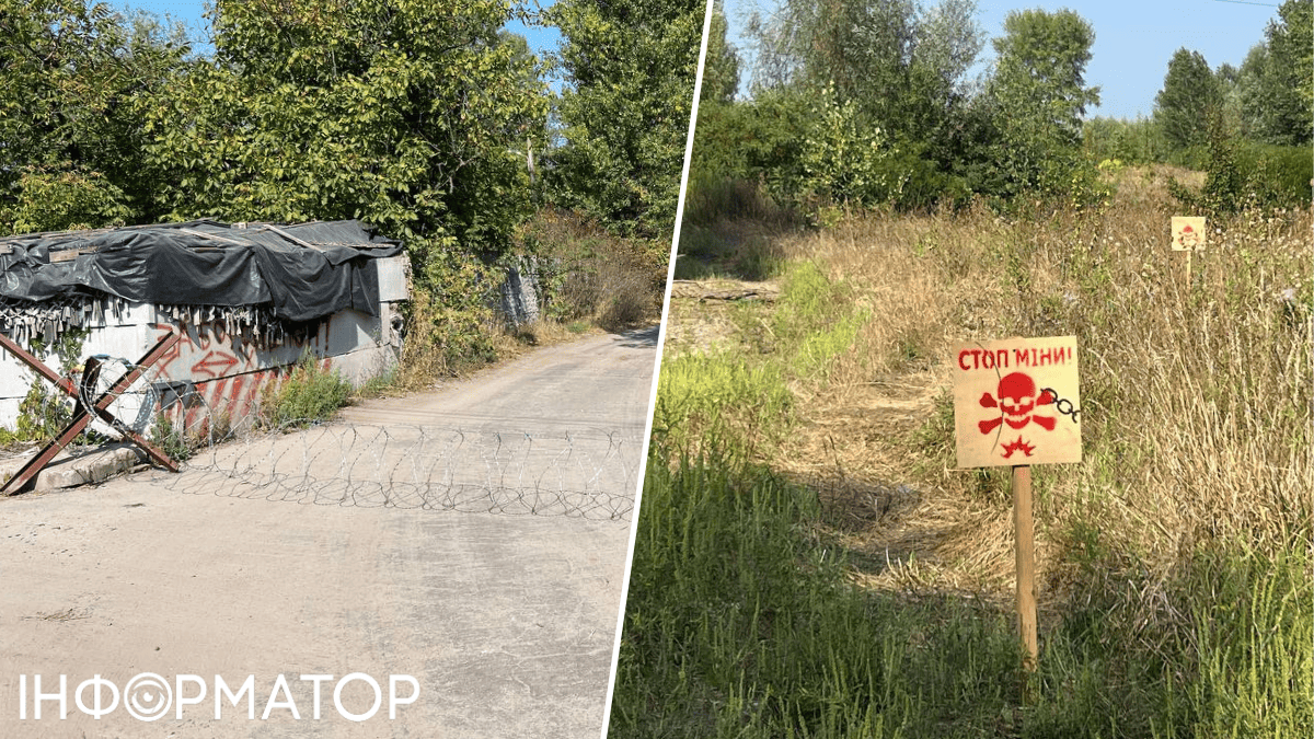 Хотя асфальтовая дорога перекрыта, а на лесной устрашающие предупредительные знаки, машины спокойно проезжают к реке