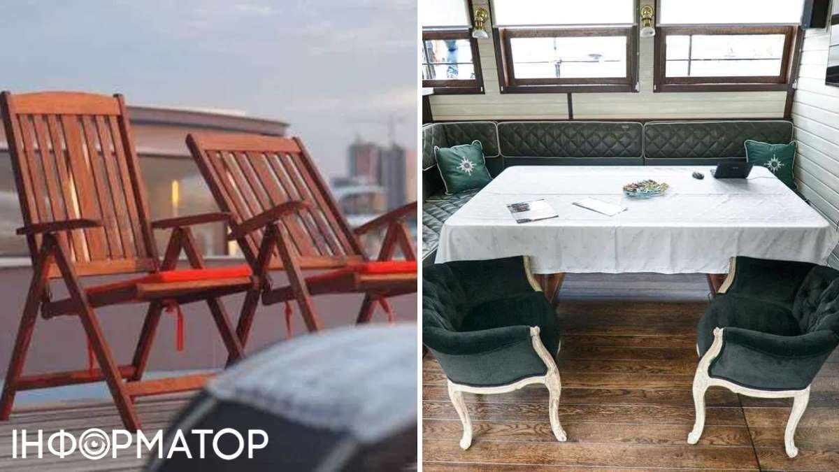 На палубі будинку-судна облаштовано відпочинкові зони, є й більш стереотипна кают-компанія