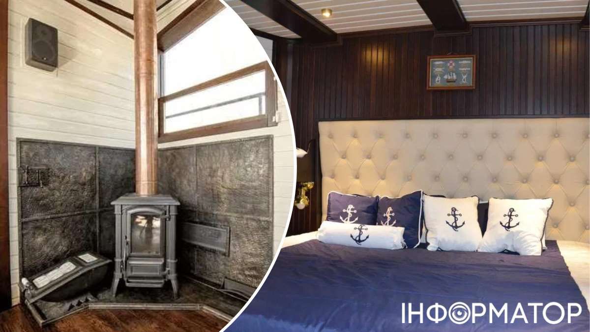 Є також піч для опалення судна взимку і 4 зручні каюти