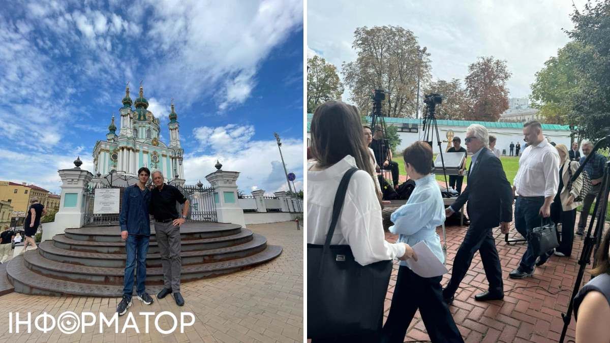 "Обов'язкове" для туристів фото - біля узніжжя Андріївської церкви