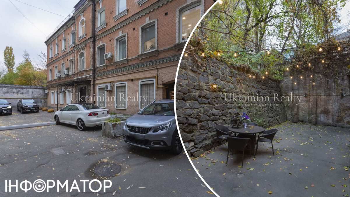 У дома есть не только дворик, но и парковка для автомобилей - настоящая роскошь в центре столицы