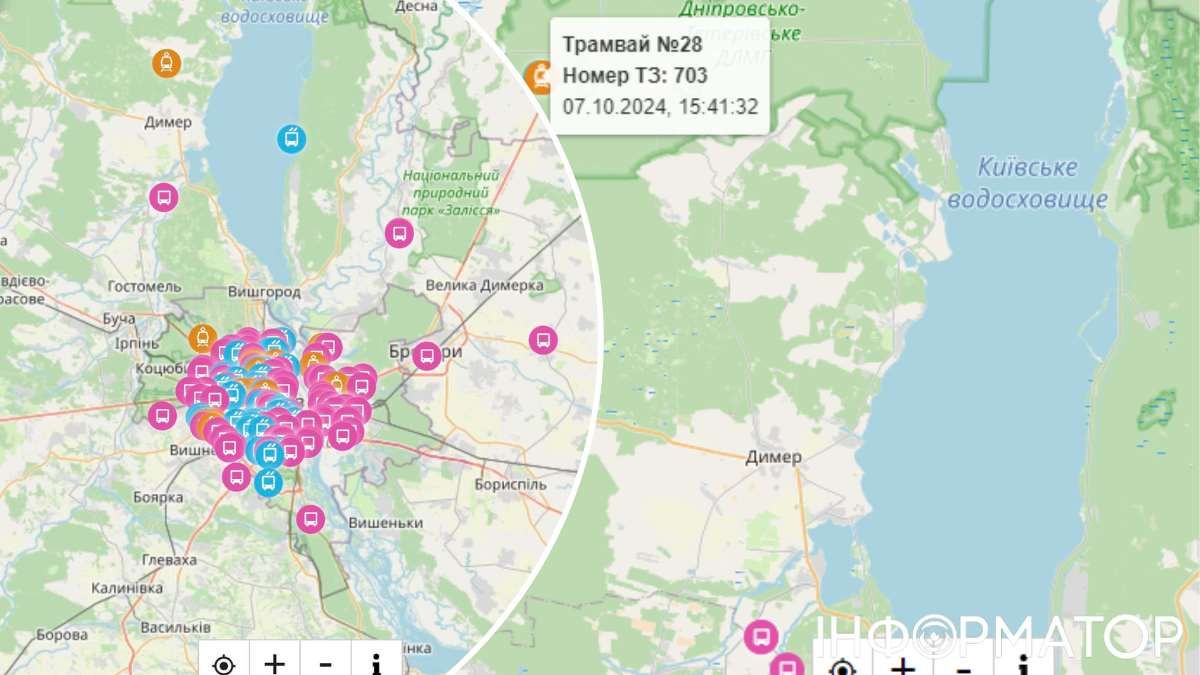 Найдалі від Києва, вже під зоною відчудження ЧАЕС, опинився трамвай з Троєщини №32
