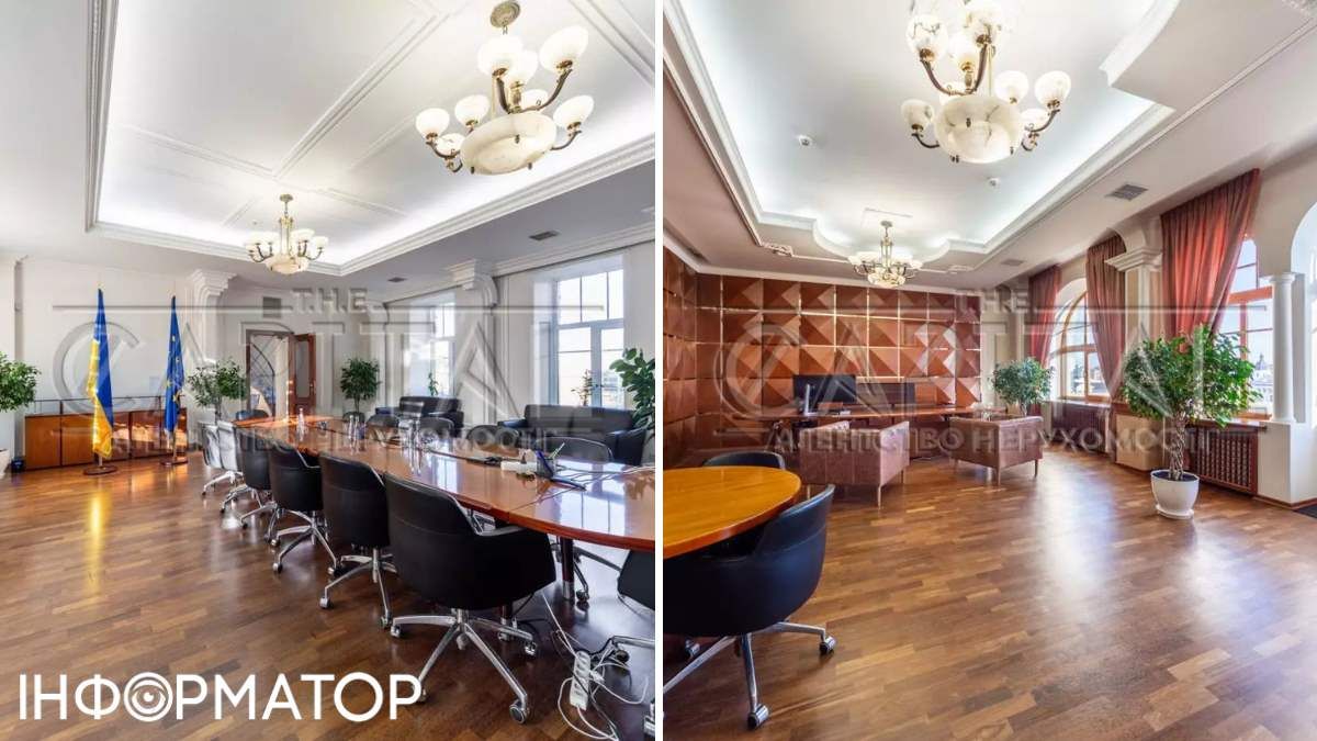 Оздоблення "головних" кабінетів у БЦ - пафосне, одразу видно колишню банківську установу. Фото thecapital.com.ua