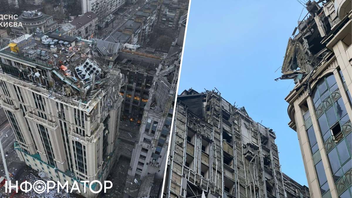 Комплекс "Торонто-Київ" зазнав масштабних руйнувань через російську атаку. Фото: ДСНС Києва Комплекс "Торонто-Київ" зазнав масштабних руйнувань через російську атаку. Фото: ДСНС Києва
