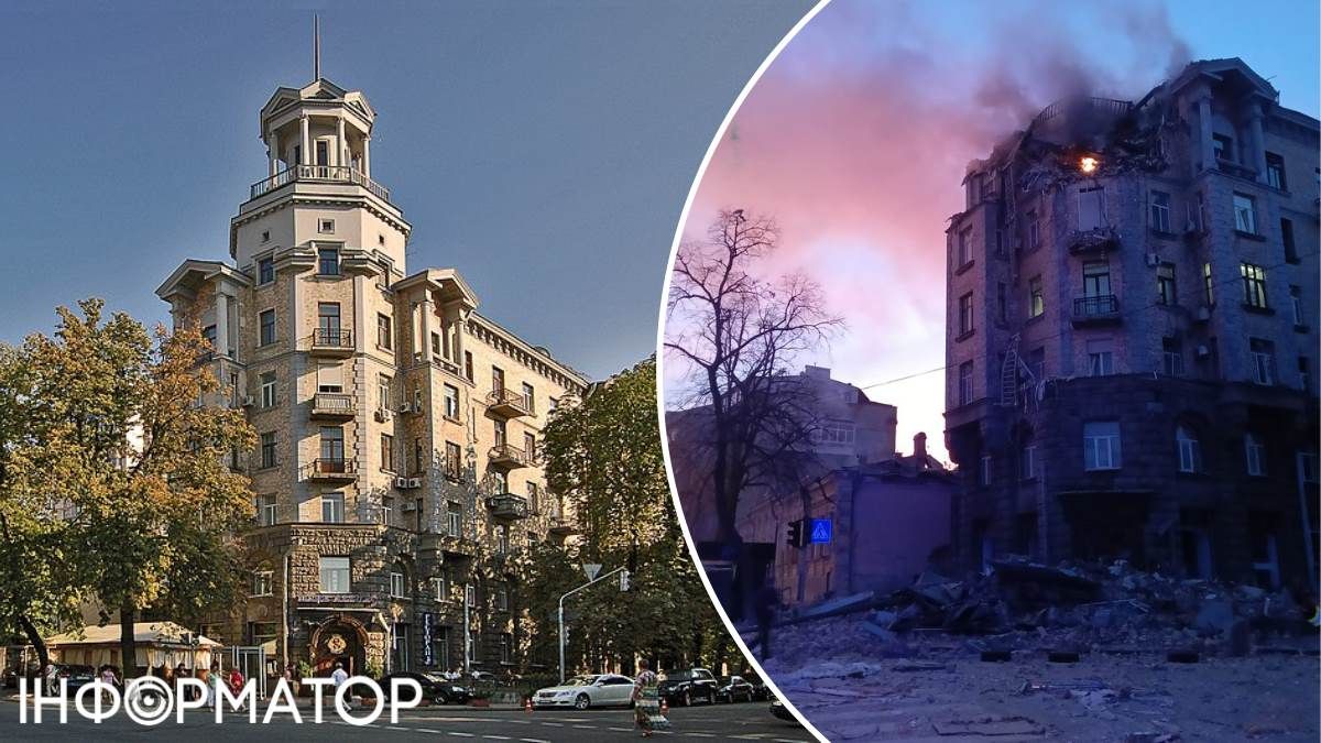 Россия ударила по правительственному кварталу в Киеве: разрушена сталинка на Банковой, горел Нацбанк, погибла женщина