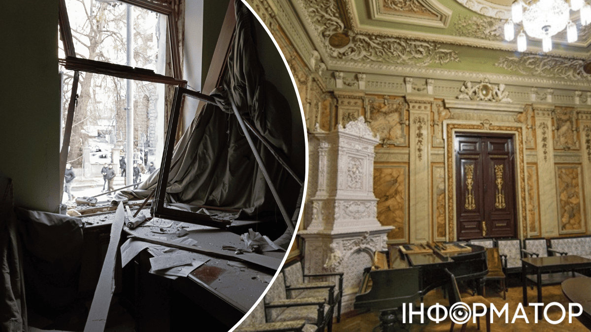 У будівлі, що зазнала пошкоджень, збергілися інтер'єри ХІХ століття У будівлі, що зазнала пошкоджень, збергілися інтер'єри ХІХ століття