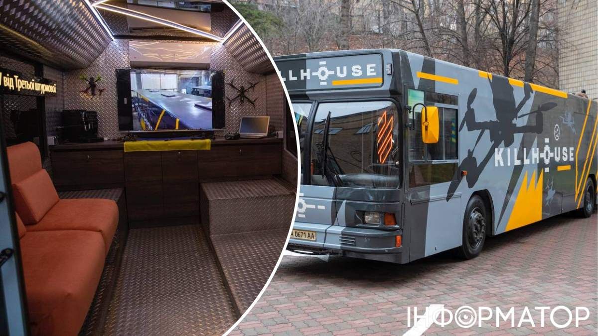 Кофемашина и миникухня, конечно, не главные "навороты" автобуса-учебной базы. Фото: Виталий Кличко