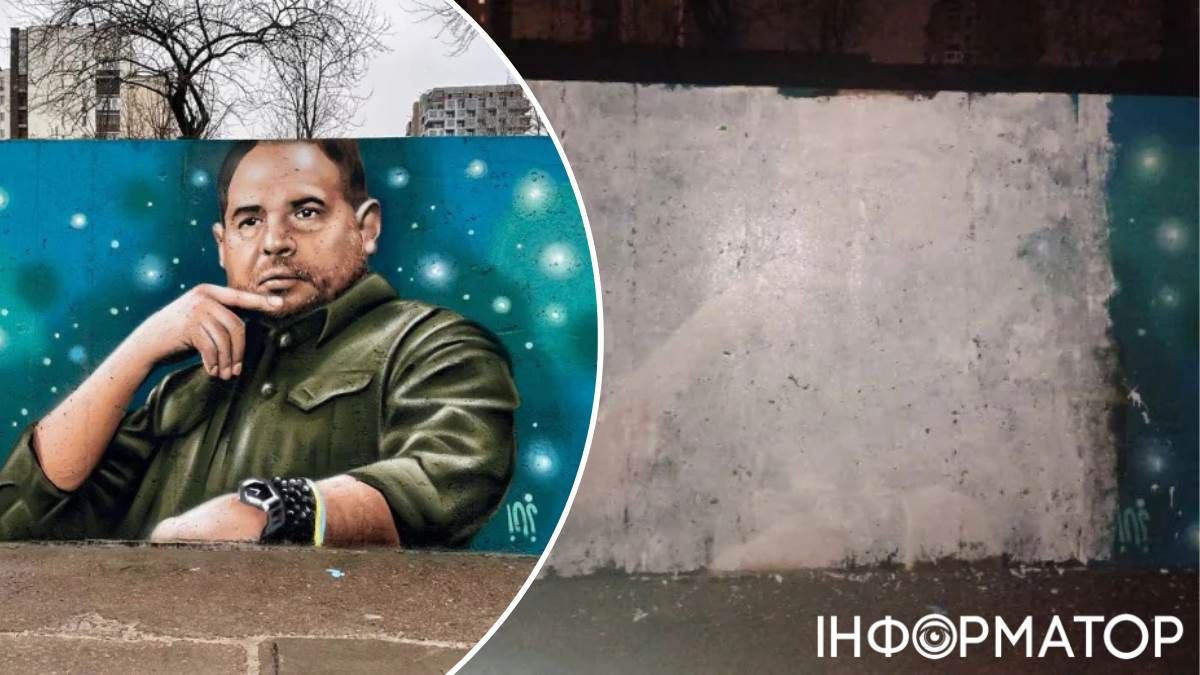 Мурал Андрей Ермак Дарницкий район