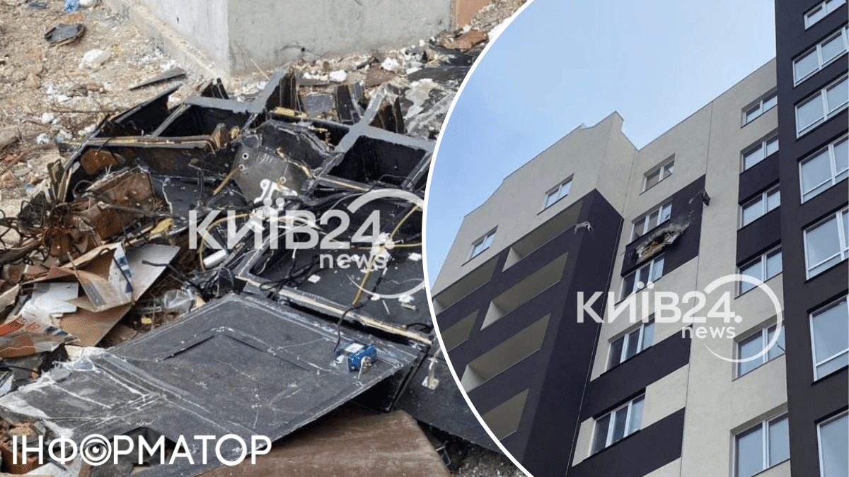 атака дронами новостройка здание