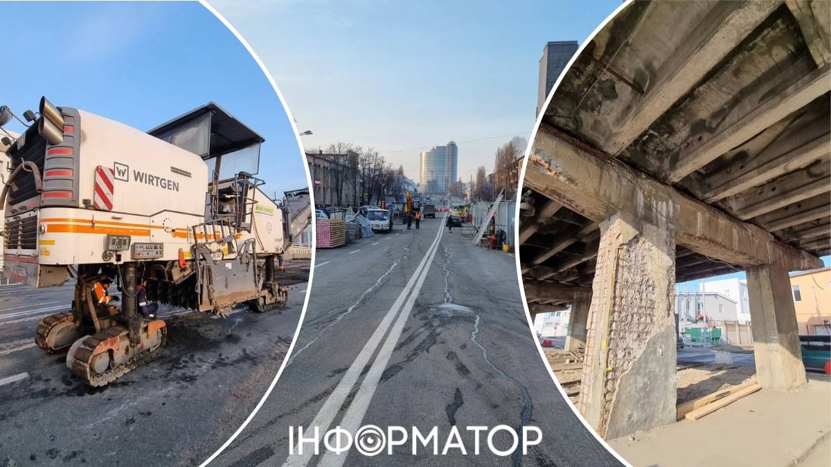 Ремонт шляхопроводу Новокостянтинівська Поділ