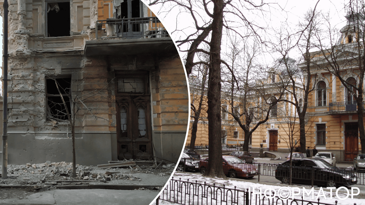 разрушение последствия атаки особняк Либермана памятник архитектуры