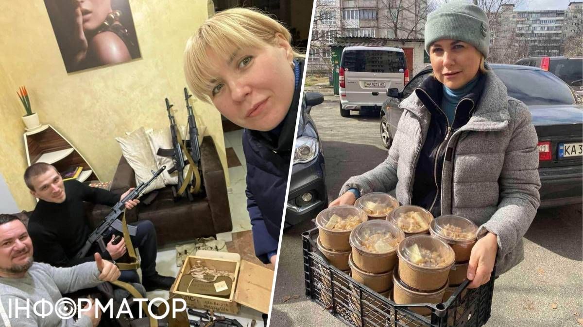 Мирослава Смирнова и крепкие мужчины из Киевсовета готовятся к защите Киева, в то время как депутат Свириденко организует кормление оболонцев