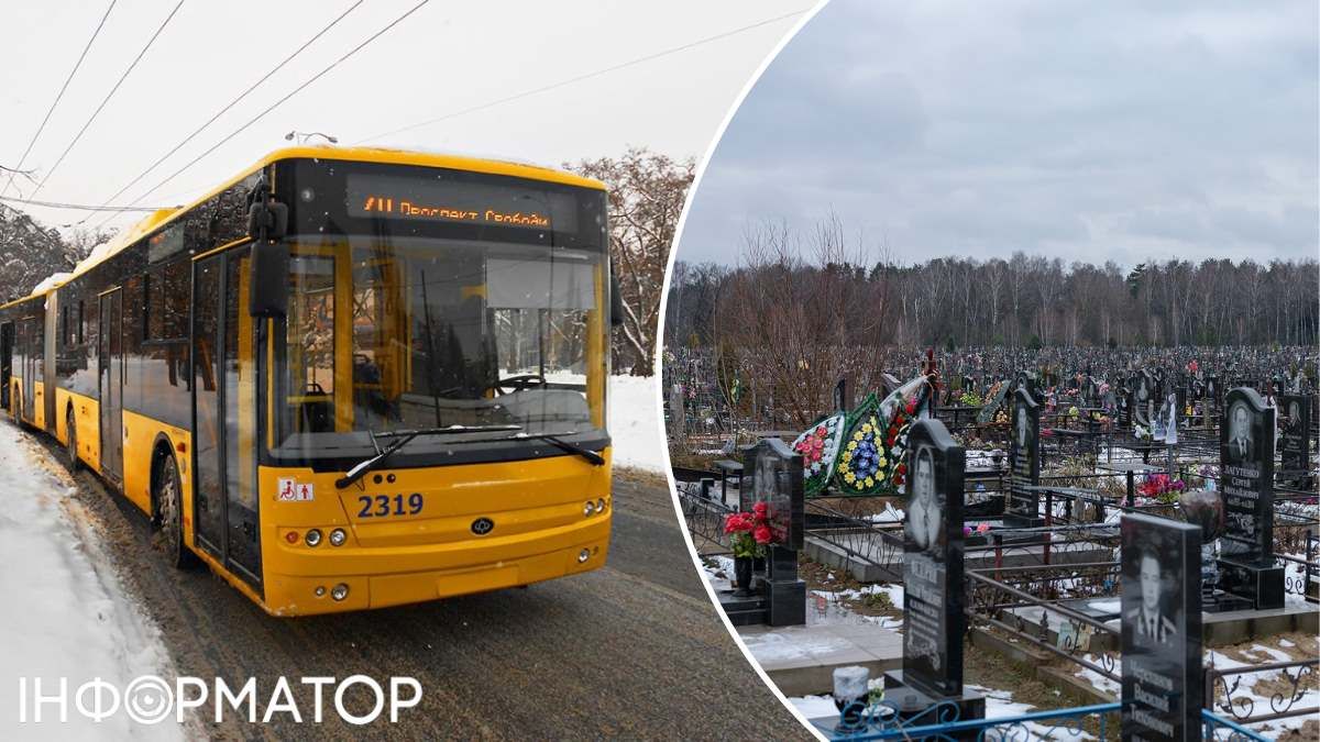Автобусы Северное кладбище Киев