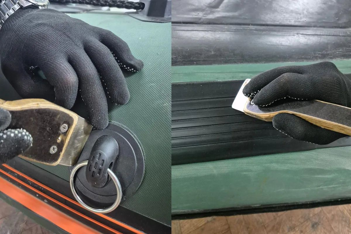 Ведеться ремонт гумових човнів Ведеться ремонт гумових човнів