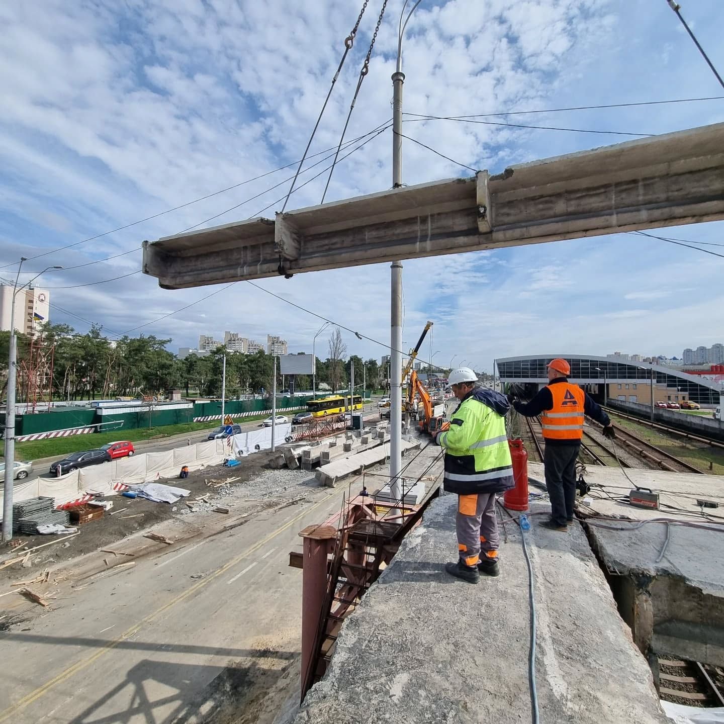 Роботи на червоній гілці метрополітену. Фото Павло Авдокушин / Facebook Роботи на червоній гілці метрополітену. Фото Павло Авдокушин / Facebook