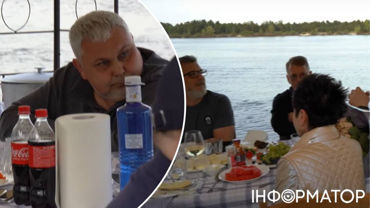 На вечеринке собрался "цвет" КГГА: слева – Владимир Репик, ответственный за деньги города; справа – Валентин Мондриевский и Дмитрий Науменко из Департамента ЖКХ, а спиной к оператору сидит главная пиарщица Кличко, Оксана Зиновьева На вечеринке собрался "цвет" КГГА: слева – Владимир Репик, ответственный за деньги города; справа – Валентин Мондриевский и Дмитрий Науменко из Департамента ЖКХ, а спиной к оператору сидит главная пиарщица Кличко, Оксана Зиновьева