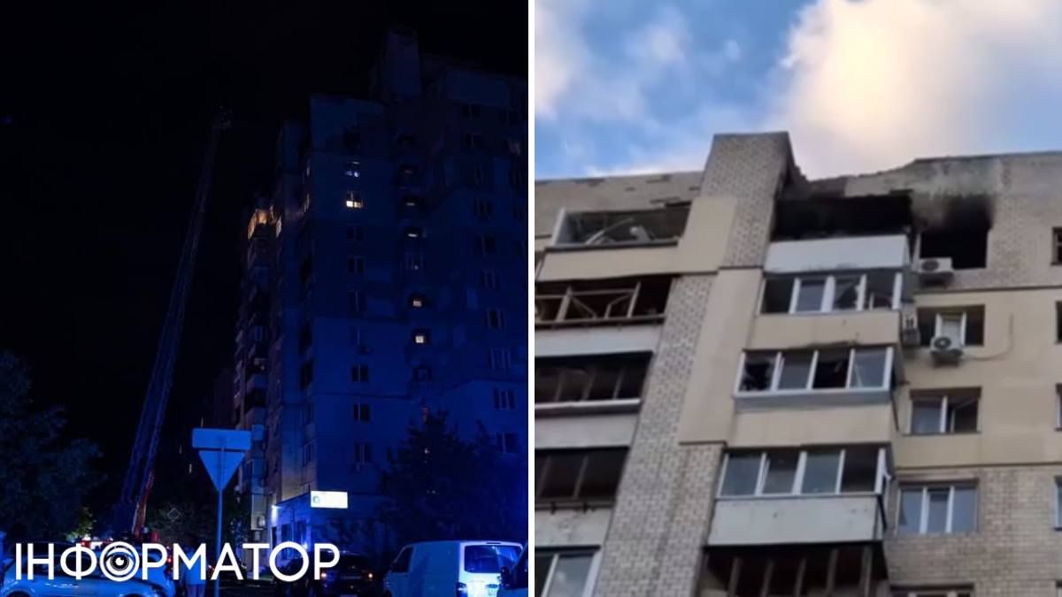 Палав також багатоквартирний будинок, на щастя, загиблих у Оболонському районі немає Палав також багатоквартирний будинок, на щастя, загиблих у Оболонському районі немає