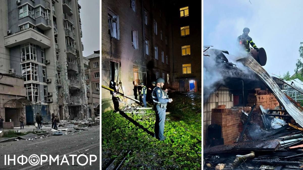 Последствия атаки на Киев и область ГСЧС