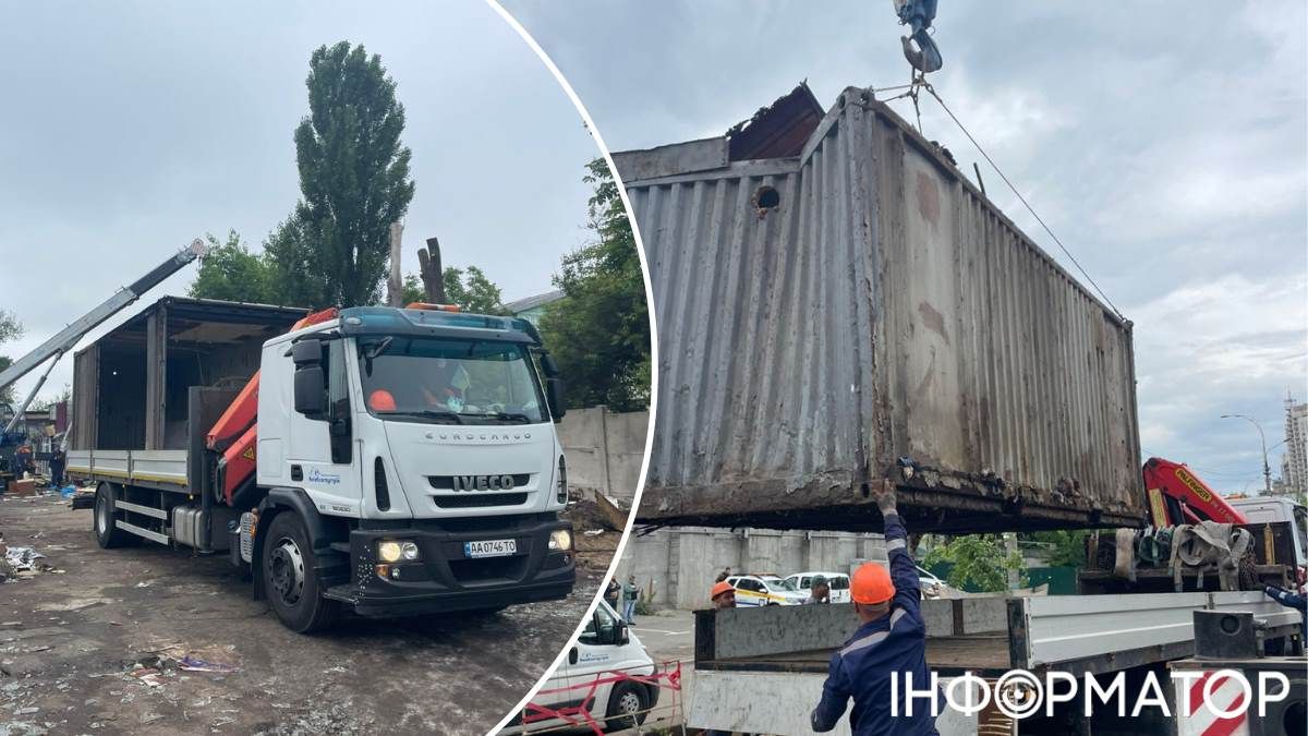 Залізничні контейнери, у яких розташовувалися торговельні місця, простояли тут 20-30 років. Фото: КП Залізничні контейнери, у яких розташовувалися торговельні місця, простояли тут 20-30 років. Фото: КП