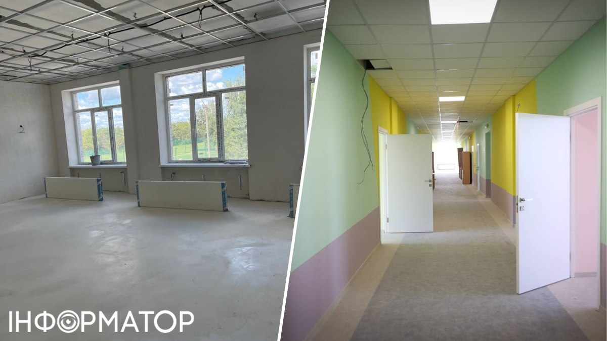 В настоящее время работы выполнены на 55%, и чтобы успеть до нового учебного года, процесс должен продолжаться круглосуточно. лицей 1