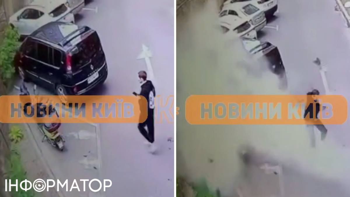 Взрыв мопед Киев