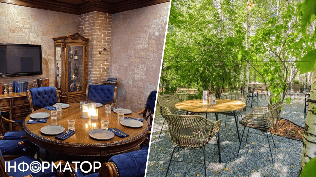 Для закритих вечірок VIP-зал Whiskey Room, для поціновувачів свіжого повітря - вулична тераса просто серед дерев нерух 1