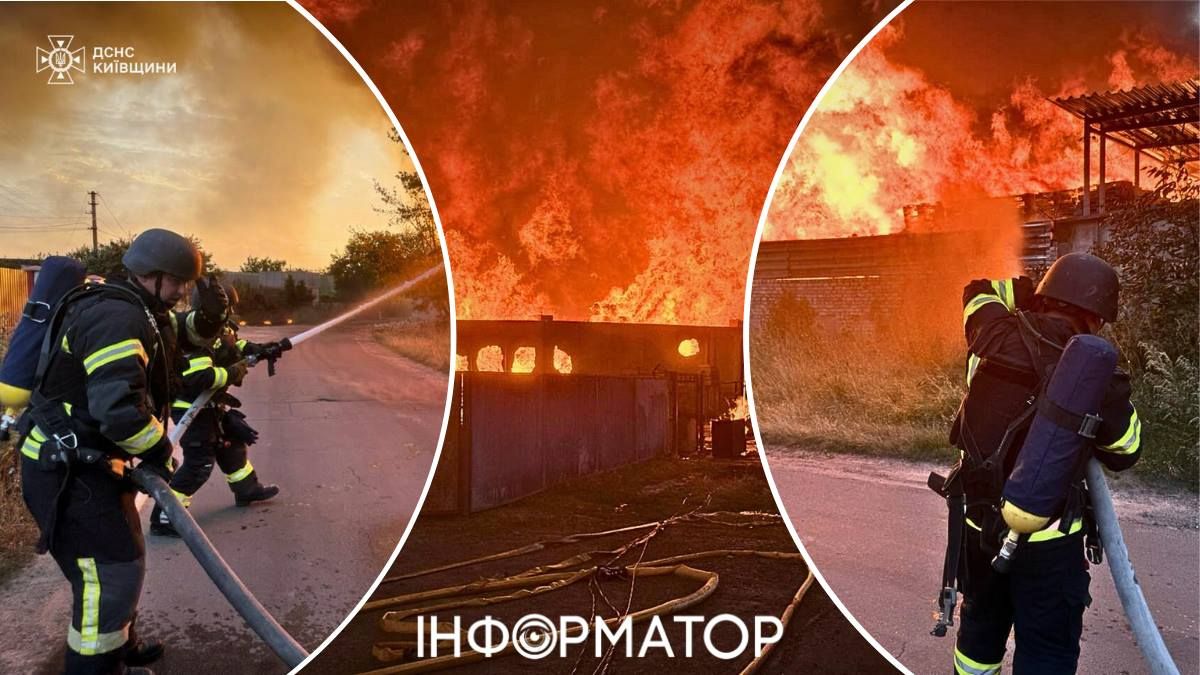 Пожежа Київщина підприємство палети