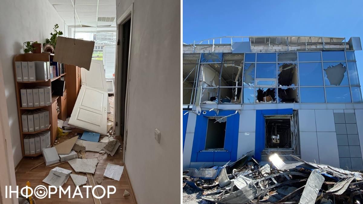 У кабінетах нині - мішанина з документів, елементів стель та інтер'єру, а от у зоні митного оформлення ситуація гірша