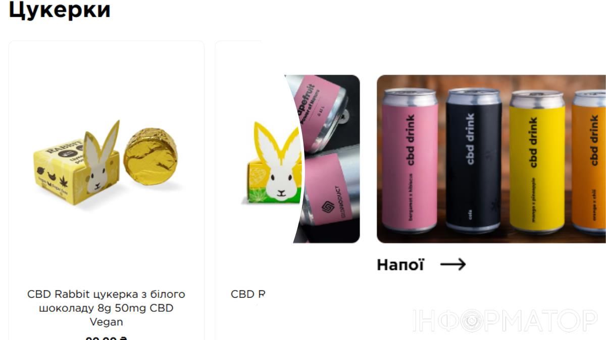 Солодощі що містять CBD Солодощі що містять CBD