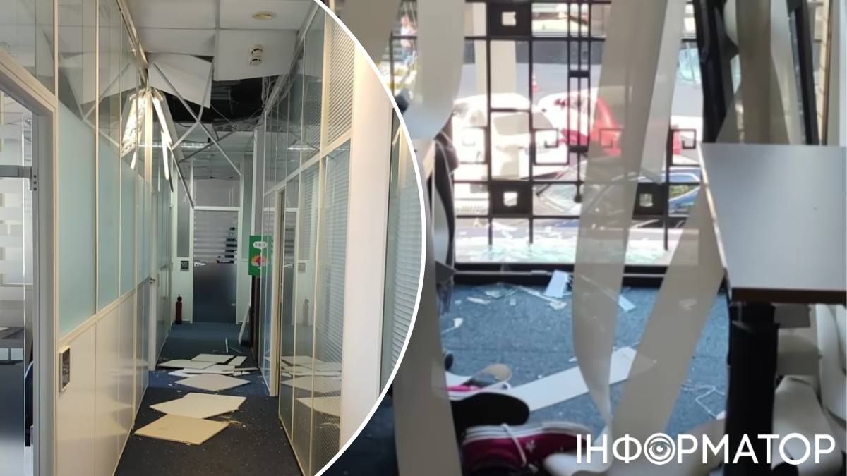 Вибуховою хвилею розгатило офіс Української правди у Києві. Фото: УП