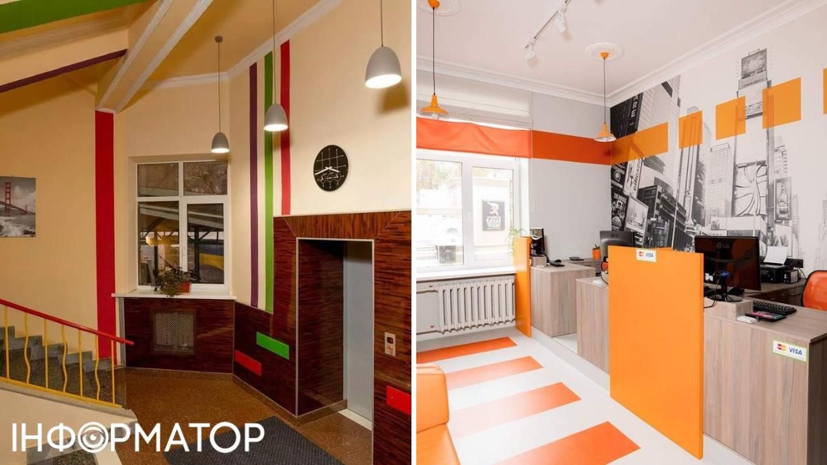 Внутри есть и ресепшн-зона, и лифт