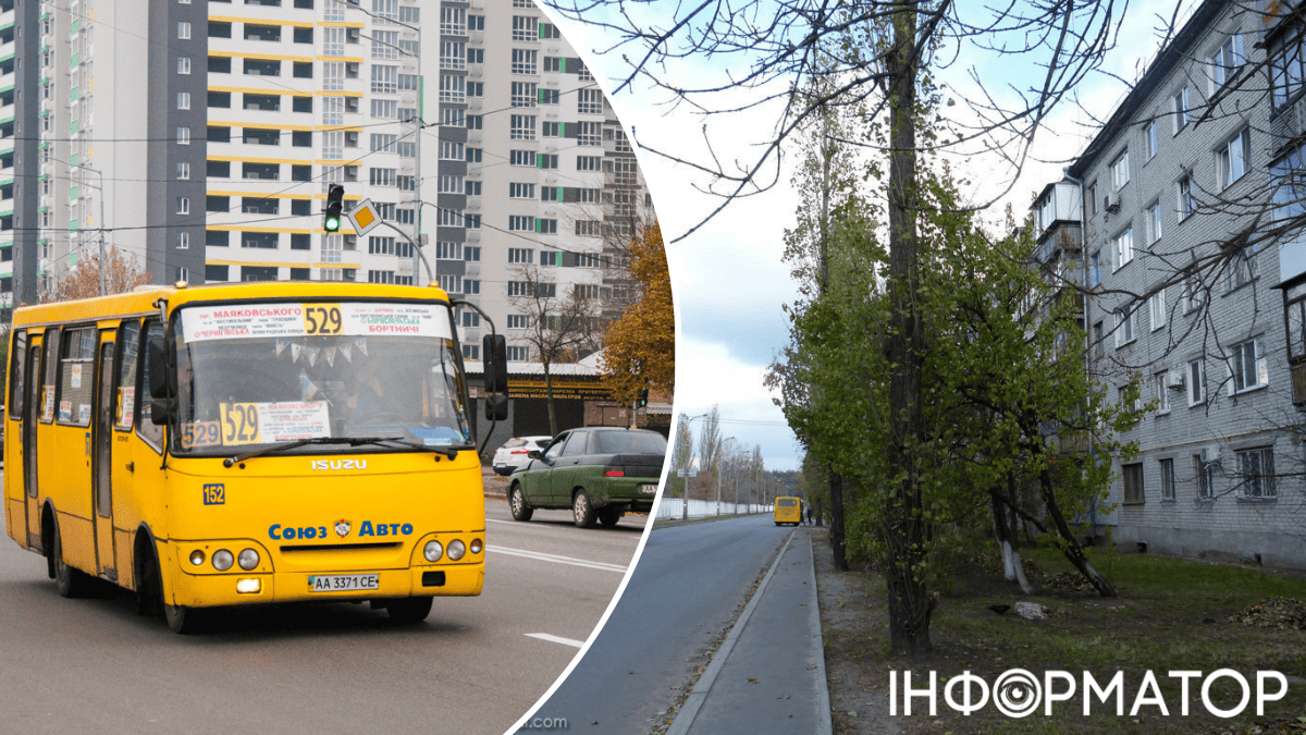 Бортничі громадський транспорт маршрутки