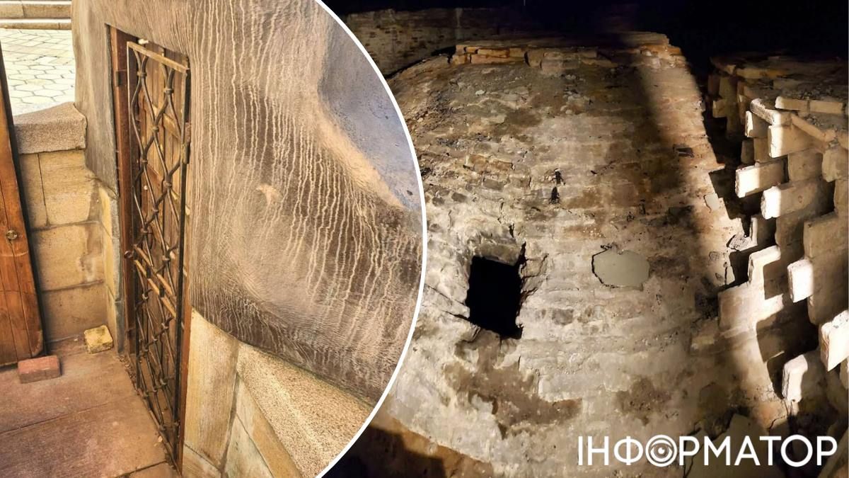 Так, за словами Маленкова, нині може виглядати історичний вхід до "технічних" просторів під церквою, нині замурований, та й сама "калориферна" піч. Фото: Facebook Роман Маленков Так, за словами Маленкова, нині може виглядати історичний вхід до "технічних" просторів під церквою, нині замурований, та й сама "калориферна" піч. Фото: Facebook Роман Маленков