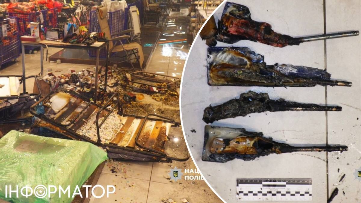 У поліції показали й наслідки пожежі: збитки оцінюються приблизно у 30 тис грн