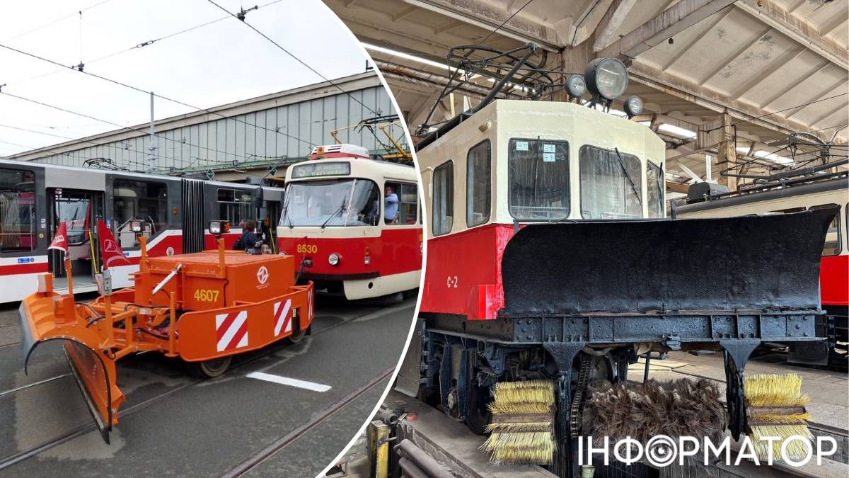 В европейских странах чистят снег с рельсов с помощью специальных модулей. Фото: Управление КПТ